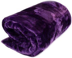 Z Decor Microfiber Double Blanket Purple