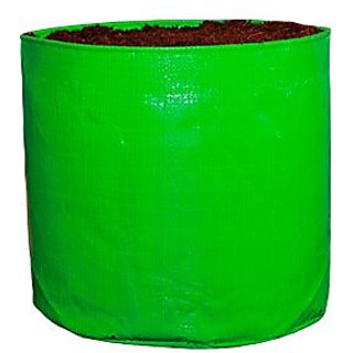 HDPE Grow bag 5 nos Size 09 x 12 Inch ( 0.75 x 1 feet) Green and Orange