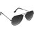 HRINKAR Men's Grey Mirrored Aviator Sunglasses