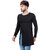 PAUSE Black Solid Cotton Round Neck Slim Fit Full Sleeve Men's T-Shirt