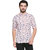 Jeaneration Pink Cotton Printed Full Sleeved Shirt for Men