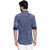Jeaneration Blue Cotton Full Sleeved Self Design Shirt For Men
