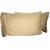 AH  Beige color Plain  Design  Cotton Pillow Cover ( Set of 2 Pcs ) 27x17 Inch.