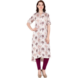 Fabster Women's smart fit  straight multi Color Kurti