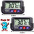 Pack of 2 Mini Digital All In One LCD Alarm Table Desk Calendar Clock With Timer Stopwatch for Cars