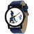 idivas 10 Blue Synthetic Strap White Dial Analog Watch For Men 6 MONTH WARRANTY