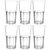 Being Creative Multipurpose Party Designer  Clear Set of 6 Juice Glass