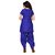 Blue Color Cotton Embroidered Unstitched Patiyala Salwar Suit (blue kudi)