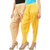 Buy That Trendz Women's Cotton Viscose Lycra Patiyala Salwar Harem Bottoms Patiala Pants Light Skin Yellow Combo Pack of 2