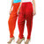 Buy That Trendz Women's Cotton Viscose Lycra Patiyala Salwar Harem Bottoms Patiala Pants Orange Red Combo Pack of 2