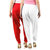 Buy That Trendz Women's Cotton Viscose Lycra Patiyala Salwar Harem Bottoms Patiala Pants Red White Combo Pack of 2