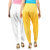 Buy That Trendz Women's Cotton Viscose Lycra Patiyala Salwar Harem Bottoms Patiala Pants White Yellow Combo Pack of 2