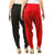 Buy That Trendz Women's Cotton Viscose Lycra Patiyala Salwar Harem Bottoms Patiala Pants Black Red Combo Pack of 2