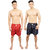 Neska Moda Men Pack Of 2 Elasticated Cotton Red and Dark Blue Boxers With 1 Back Pocket XB151andXB159