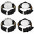 GenZ GENZ-CO-4-0001 trendy Gurjar Leather Strap Combo of 4 watches