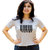 HEYUZE Pahari Barcode Original Grey Printed Women Cotton T-Shirts