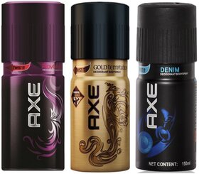 AXE Buy 2 Get 1 Free Deo Deodorants Body Spray For Men - Pack Of 3 Pcs