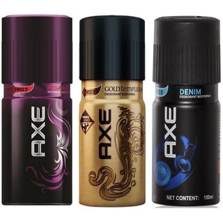 AXE Buy 2 Get 1 Free Deo Deodorants Body Spray For Men - Pack Of 3 Pcs