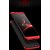 BRAND FUSON Honor 9 Lite Front Back Case Cover Original Full Body 3-In-1 Slim Fit Complete 3D 360 Degree Protection Hybrid Hard Bumper (Black Red) (LAUNCH OFFER)