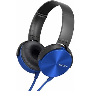 Buy New Turn MDR XB350 On Ear Extra Bass Headphones Blue Online
