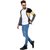 PAUSE Black Solid Cotton Slim Fit Full Sleeve Men's Cardigan T-Shirt