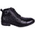 Genuine Leather Black Formal Lace up Half Boot