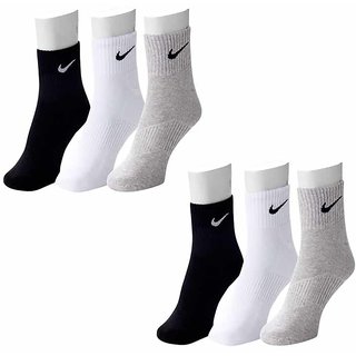 Branded Multicolour Cotton Ankle Length Socks - Pack of 6