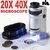 TARGET PLUS- 20X 40X Zoom Microscope Portable Detachable Ultralight Magnifying Glass Zoom Microscope with Two Slides