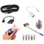 (S15) Combo of Selfie Stick, Popup Socket, Aux Cable, Splitter and OTG Cable (Assorted Colors)