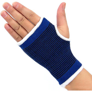                       2 X Neoprene Palm Support Wrist Protection Fingerless Gloves Sports Gym -PM05                                              
