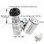 TARGET PLUS- 60x Zoom Microscope Magnifier LED + Uv Light Clip-on Micro Lens for Universal Mobile