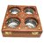Desi Karigar Wooden Holi Special Snacks And Dry Fruit Square Box