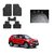 KunjZone Best Quality Set of 5 Carpet Black Car Foot Mat / Car Floor Mat for  Hyundai Creta