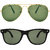 Zyaden Green Aviator UV Protection Unisex Sunglasses Combo