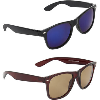 Zyaden Blue Wayfarer UV Protection Unisex Sunglasses Combo