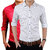 US Pepper Red  White Dotted Shirts (Pack of 2)