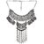 sparkle Afghani Designer Turkish Style Vintage Oxidised German Silver Tribal Jhumki Necklace Pandeant Antique