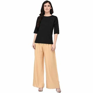                       Women's Stretchy Malia Lycra Wide Leg Palazzo                                              