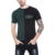 Urbano Fashion Men's Green & Black Printed Half Sleeve Cotton T-Shirt