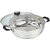 Pristine Stainless Steel Induction Compatible Multi Purpose Kadai with Glass Lid and 2 Idli Plates