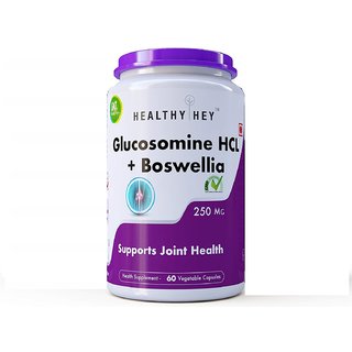 HealthyHey Nutrition Glucosomine HCL + Boswellia - Support Joint Health - 1000MG - 60 capsules