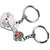 Futaba Silver Key To My Heart Keyring  Keychain(Set Of 2)