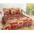 IDOLESHOP Polycotton Double 3D Printed Bedsheet(1 Bedsheet & 2 Pillow Cover, Multicolor)
