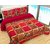 IDOLESHOP Polycotton Double 3D Printed Bedsheet(1 Bedsheet & 2 Pillow Cover, Multicolor)