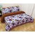 IDOLESHOP Polycotton Double 3D Printed Bedsheet(1 Bedsheet & 2 Pillow Cover, Multicolor)
