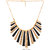 sparkle Gold Plated Gold  Black Alloy Necklace Set For Women