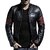 Garmadian Black Pu Leather Jacket For Men, boys