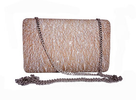 Gold net fabric Clutch for Casual