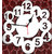 3d mirror number shape cpc non ticking and silent  wall clock
