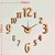 DIY Wall Clock 3D Sticker Home Office Decor 3D Wall Clock (Covering Area6060cm) - DIYEW110